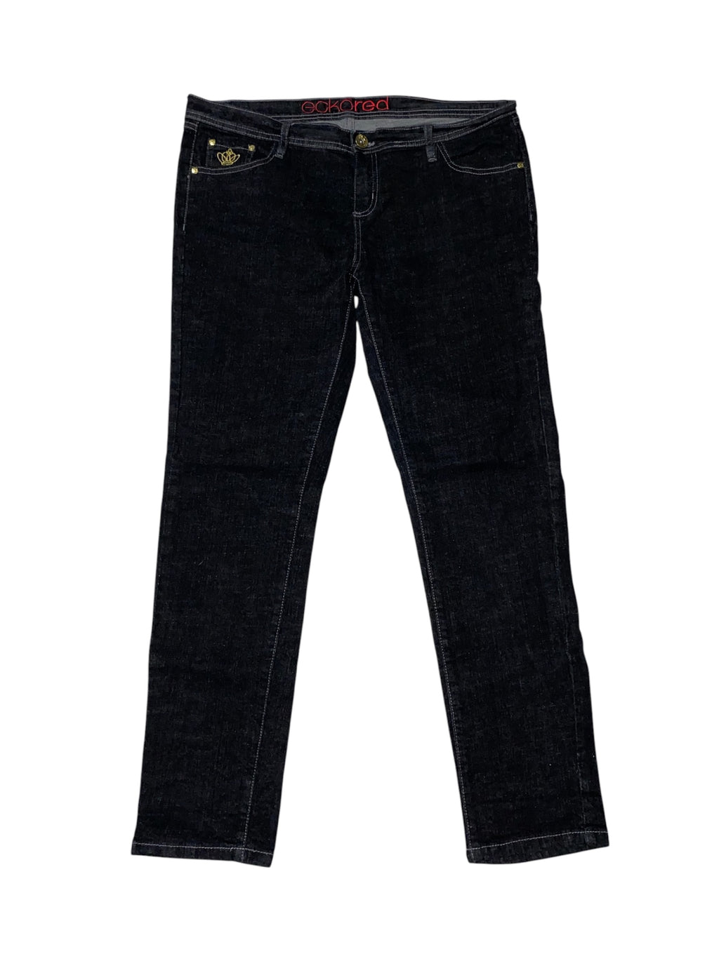 Ecko Red Vintage Womens 2000s Skinny Jeans y2k *44*