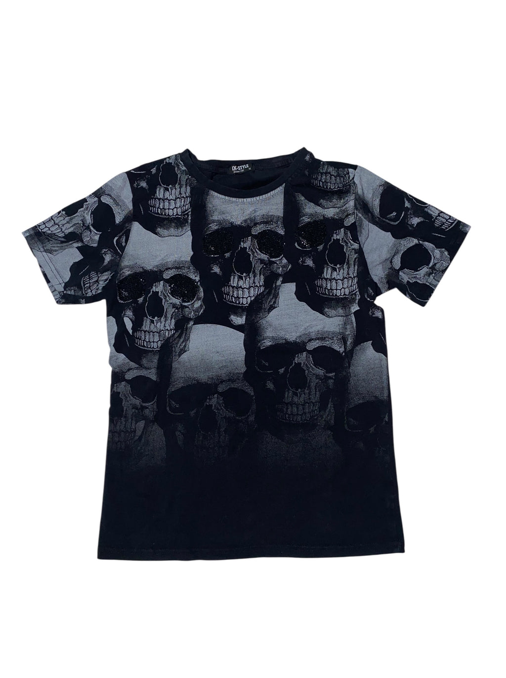 Flex Style 2010s Skull T-Shirt Tribal Gothic y2k Slim fit *M*