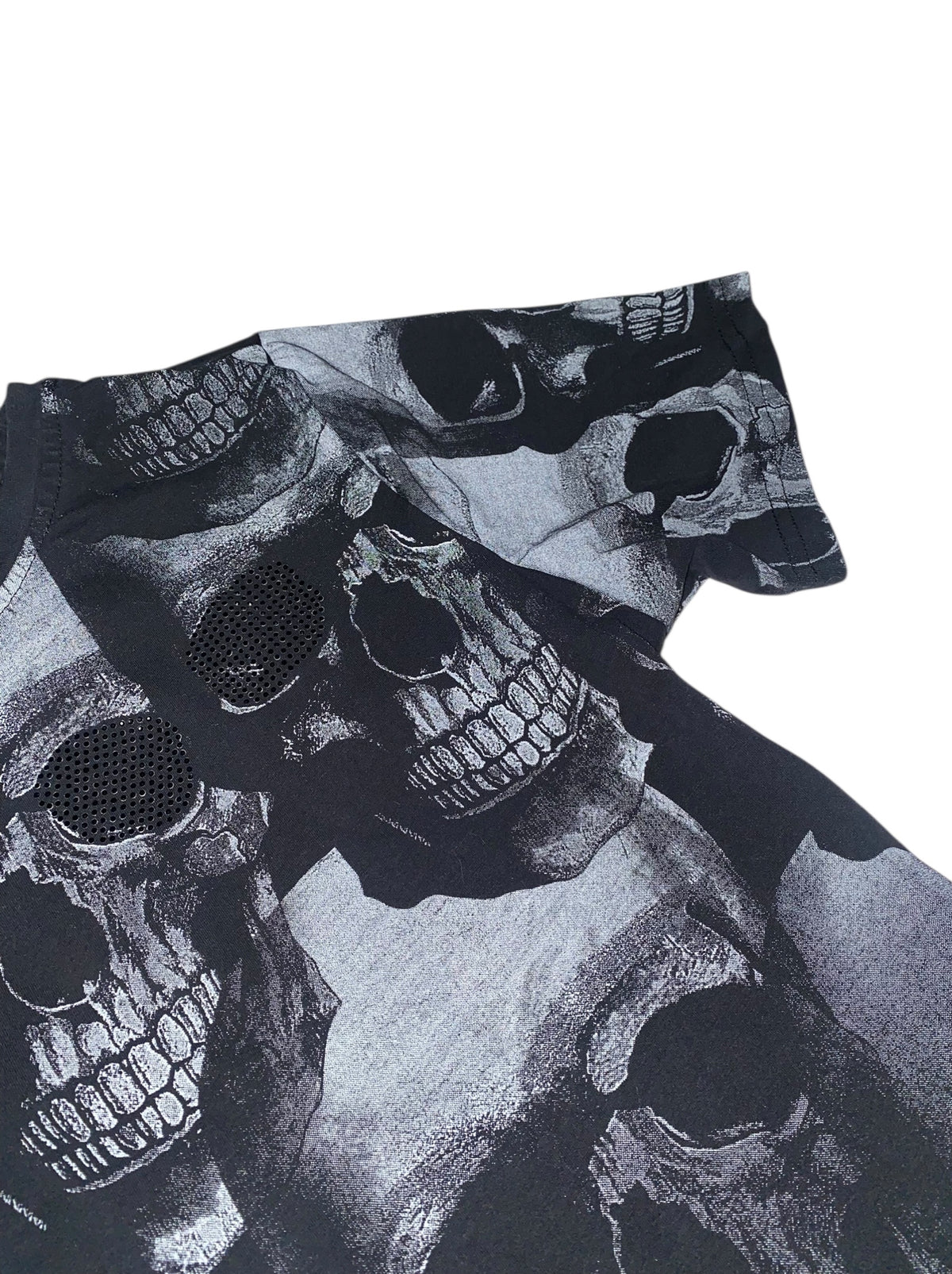 Flex Style 2010s Skull T-Shirt Tribal Gothic y2k Slim fit *M*